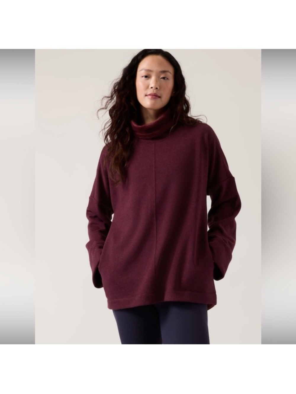Athleta Funnel Neck Sweatshirt size S
